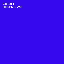 #3608EE - Blue Color Image