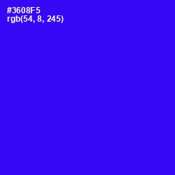 #3608F5 - Blue Color Image
