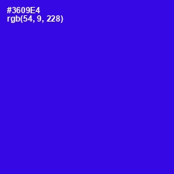 #3609E4 - Blue Color Image