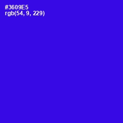 #3609E5 - Blue Color Image