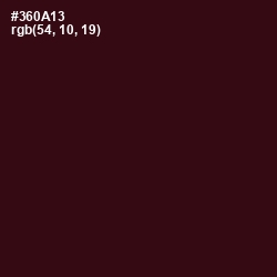 #360A13 - Aubergine Color Image