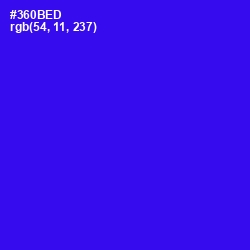 #360BED - Blue Color Image