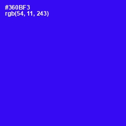 #360BF3 - Blue Color Image