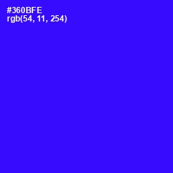 #360BFE - Blue Color Image