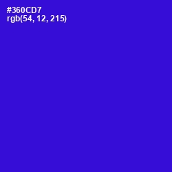 #360CD7 - Dark Blue Color Image