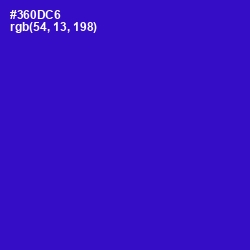 #360DC6 - Dark Blue Color Image