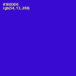 #360DD0 - Dark Blue Color Image
