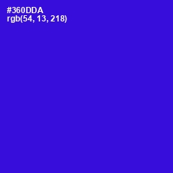 #360DDA - Dark Blue Color Image