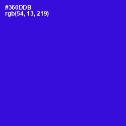 #360DDB - Dark Blue Color Image