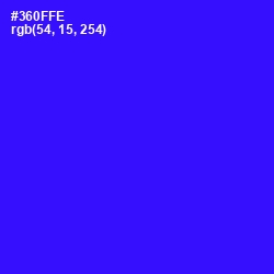 #360FFE - Blue Color Image