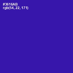#3616AB - Blue Gem Color Image