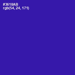 #3618AB - Blue Gem Color Image