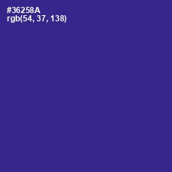 #36258A - Jacksons Purple Color Image
