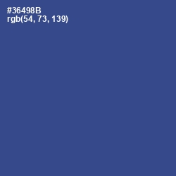 #36498B - Chambray Color Image