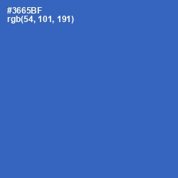 #3665BF - Astral Color Image