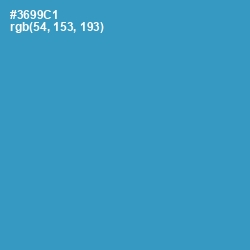 #3699C1 - Curious Blue Color Image