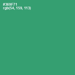 #369F71 - Sea Green Color Image
