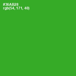 #36AB28 - Forest Green Color Image