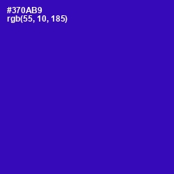 #370AB9 - Blue Gem Color Image