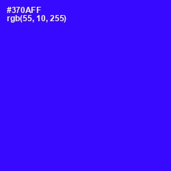 #370AFF - Blue Color Image