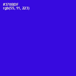 #370BDF - Dark Blue Color Image