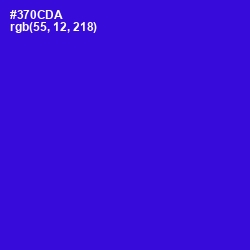 #370CDA - Dark Blue Color Image