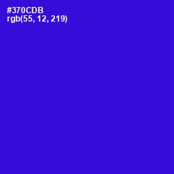 #370CDB - Dark Blue Color Image