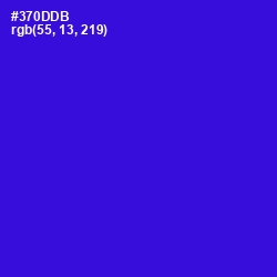 #370DDB - Dark Blue Color Image