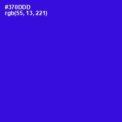 #370DDD - Dark Blue Color Image
