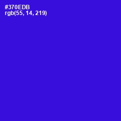 #370EDB - Dark Blue Color Image