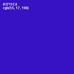 #3711C4 - Dark Blue Color Image