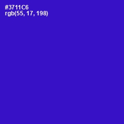 #3711C6 - Dark Blue Color Image