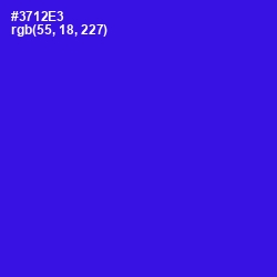 #3712E3 - Dark Blue Color Image