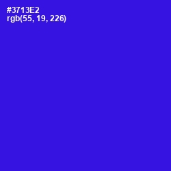#3713E2 - Dark Blue Color Image