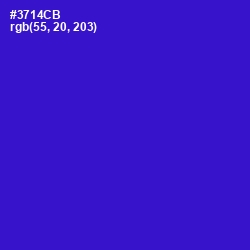 #3714CB - Dark Blue Color Image