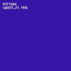 #3715A6 - Blue Gem Color Image