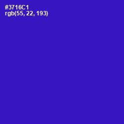 #3716C1 - Dark Blue Color Image