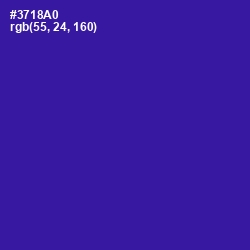 #3718A0 - Blue Gem Color Image