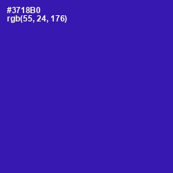 #3718B0 - Governor Bay Color Image