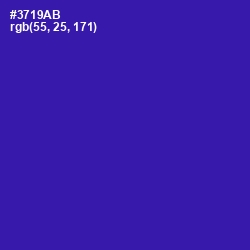 #3719AB - Blue Gem Color Image