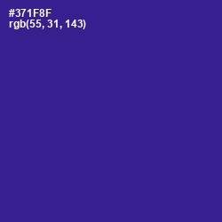 #371F8F - Blue Gem Color Image