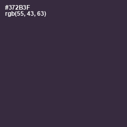 #372B3F - Blackcurrant Color Image