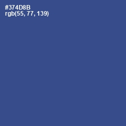 #374D8B - Chambray Color Image