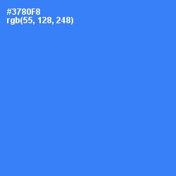 #3780F8 - Dodger Blue Color Image