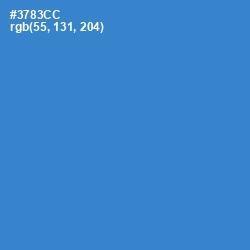 #3783CC - Curious Blue Color Image