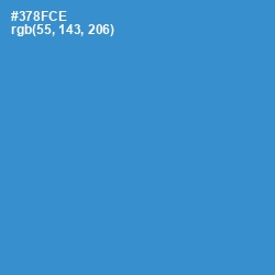 #378FCE - Curious Blue Color Image