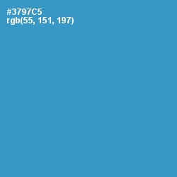 #3797C5 - Curious Blue Color Image