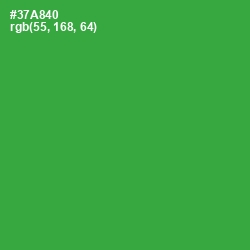 #37A840 - Sea Green Color Image