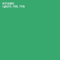 #37A86E - Sea Green Color Image