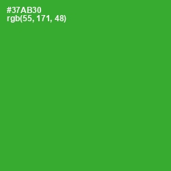 #37AB30 - Forest Green Color Image